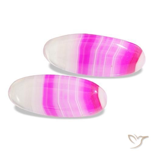 Gemas de Ágata Multicolor natural de 15.00 ct, Corte Óvalo, Transparente