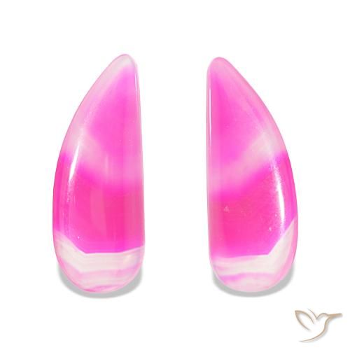 17.57ctw Multicolor Ágata Piedras Preciosas, Elegante, Transparente