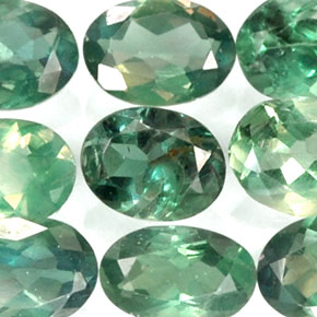 Gemas de alejandrita multicolor natural de  ct, corte óvalo, VS