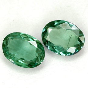 Gemas de Alexandrita Verde/rojo natural de  ct, Corte Óvalo, VS