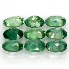 Gemas de alejandrita multicolor natural de  ct, corte óvalo, VS