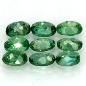 Gemas de alejandrita multicolor natural de  ct, corte óvalo, VS