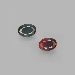 Alejandrita multicolor natural de 0,15 ct, corte óvalo, VS