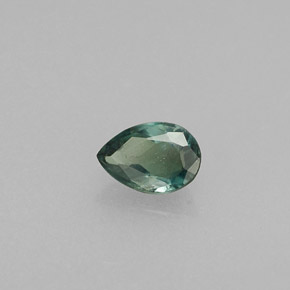 Alejandrita multicolor natural de 0,20 ct, en forma de pera, VS