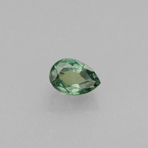Alejandrita multicolor natural de 0,27 ct, en forma de pera, VS