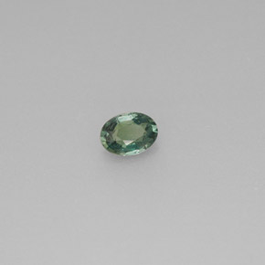 Alejandrita verde/rojo natural de 0,18 ct, corte óvalo, VVS-VS