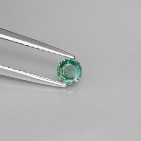 Alexandrita Verde/rojo natural de 0.27 ct, Corte Redondo, VVS-VS