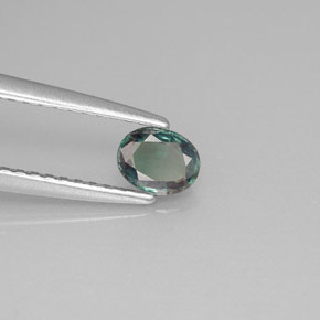 Alejandrita multicolor natural de 0,34 ct, corte óvalo, VVS-VS