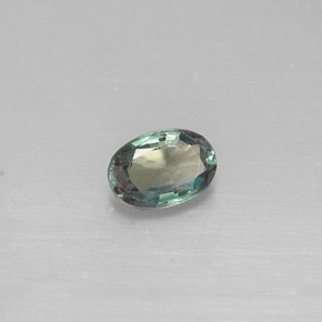 Alejandrita multicolor natural de 0,34 ct, corte óvalo, VVS-VS