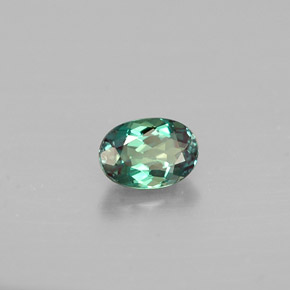 Alejandrita multicolor natural de 0,33 ct, corte óvalo, VVS-VS