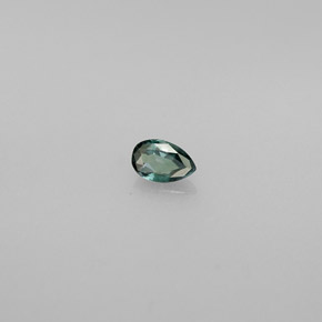 Alejandrita multicolor natural de 0,13 ct, en forma de pera, VS