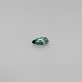 Alejandrita multicolor natural de 0,13 ct, en forma de pera, VS
