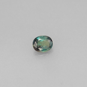Alexandrita Verde/rojo natural de 0.15 ct, Corte Óvalo, VS
