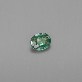 Alexandrita Verde/rojo natural de 0.12 ct, Corte Óvalo, VS