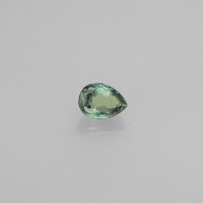 Alejandrita multicolor natural de 0,15 ct, en forma de pera, VS