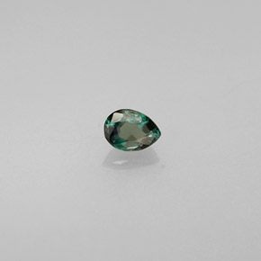 Alejandrita multicolor natural de 0,10 ct, en forma de pera, VS