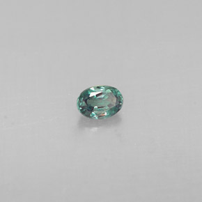 Alexandrita Verde/rojo natural de 0.12 ct, Corte Óvalo, VS