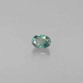 Alexandrita Verde/rojo natural de 0.11 ct, Corte Óvalo, VS
