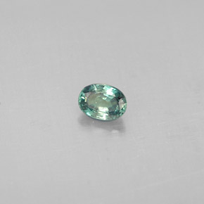 Alexandrita Verde/rojo natural de 0.14 ct, Corte Óvalo, VS