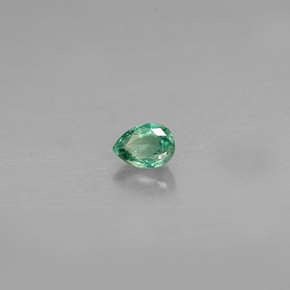 Alejandrita multicolor natural de 0,15 ct, en forma de pera, VS
