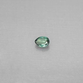 Alejandrita multicolor natural de 0,09 ct, en forma de pera, VS