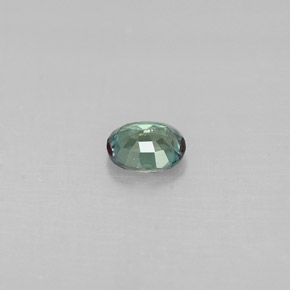 Alejandrita multicolor natural de 0,18 ct, corte óvalo, VS