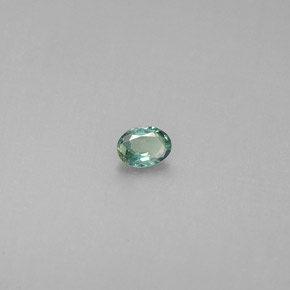 Alexandrita Verde/rojo natural de 0.09 ct, Corte Óvalo, VS