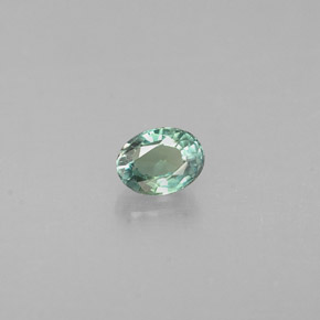 Alejandrita multicolor natural de 0,19 ct, corte óvalo, VS