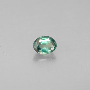 Alejandrita multicolor natural de 0,15 ct, corte óvalo, VS