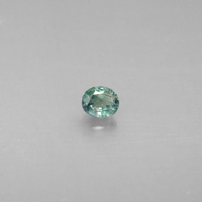 Alexandrita Verde/rojo natural de 0.14 ct, Corte Óvalo, VS