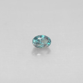 Alexandrita Verde/rojo natural de 0.13 ct, Corte Óvalo, VS