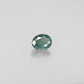 Alejandrita multicolor natural de 0,14 ct, corte óvalo, VS