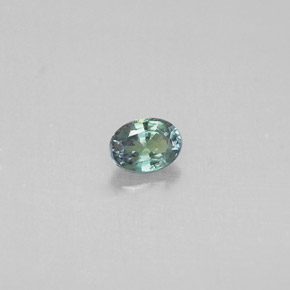 Alejandrita multicolor natural de 0,14 ct, corte óvalo, VS