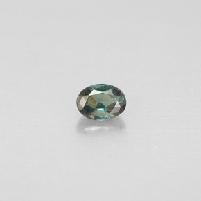 Alejandrita multicolor natural de 0,12 ct, corte óvalo, VS