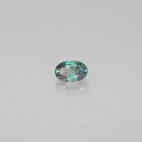 Alejandrita multicolor natural de 0,11 ct, corte óvalo, VS