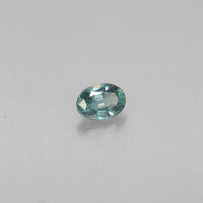 Alejandrita multicolor natural de 0,13 ct, corte óvalo, VS