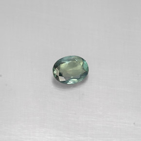 Alejandrita multicolor natural de 0,14 ct, corte óvalo, VS