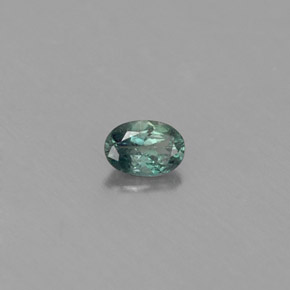 Alejandrita multicolor natural de 0,12 ct, corte óvalo, VS