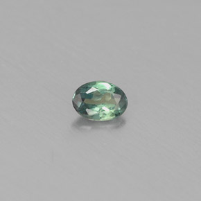 Alejandrita multicolor natural de 0,11 ct, corte óvalo, VS