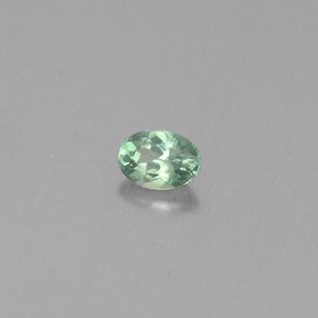Alexandrita Verde/rojo natural de 0.12 ct, Corte Óvalo, VS