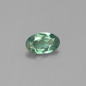 Alexandrita Verde/rojo natural de 0.24 ct, Corte Óvalo, VS