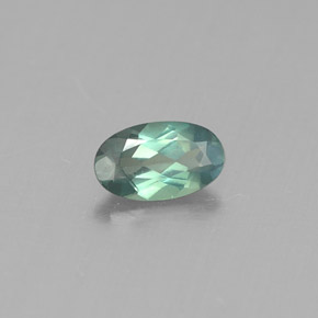 Alexandrita Verde/rojo natural de 0.27 ct, Corte Óvalo, VS