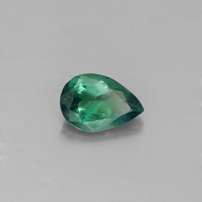 Alejandrita multicolor natural de 0,54 ct, en forma de pera, VS