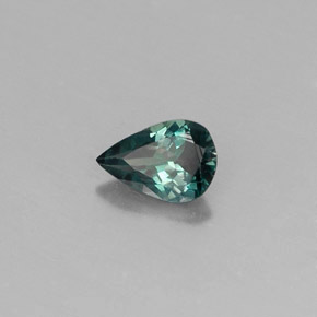 Alejandrita multicolor natural de 0,38 ct, en forma de pera, VS