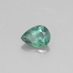 Alejandrita multicolor natural de 0,34 ct, en forma de pera, VS