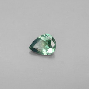 Alejandrita multicolor natural de 0,29 ct, en forma de pera, VS