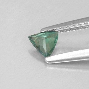 Alejandrita multicolor natural de 0,19 ct, trillón, VS