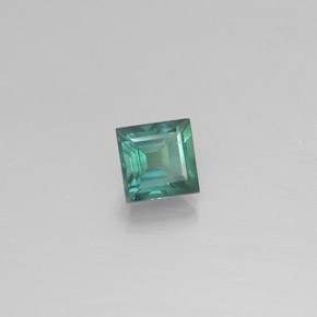Alejandrita multicolor natural de 0,20 ct, cuadrado, VS