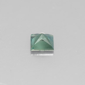Alejandrita multicolor natural de 0,23 ct, cuadrado, VVS-VS