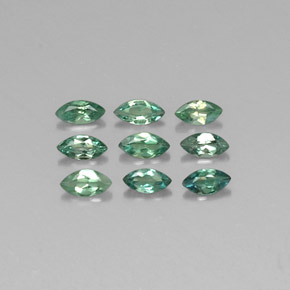 Gemas de alejandrita multicolor natural de  ct, marquesa, VS
